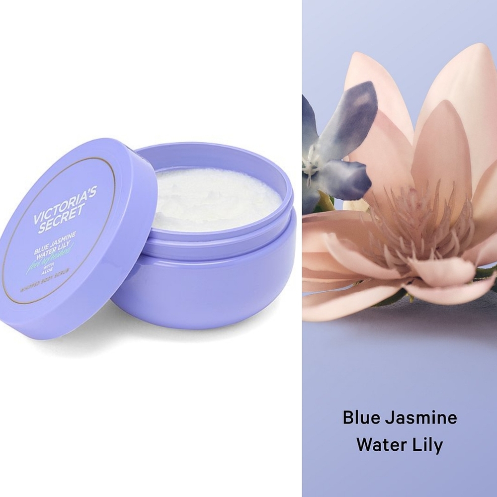 Victoria's Secret Blue Jasmine Water Lily Whipped Body Scrub 7.6oz NEW